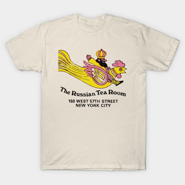 The Russian Tea Room, NYC -  70s Retro Aesthetic T-Shirt by CultOfRomance